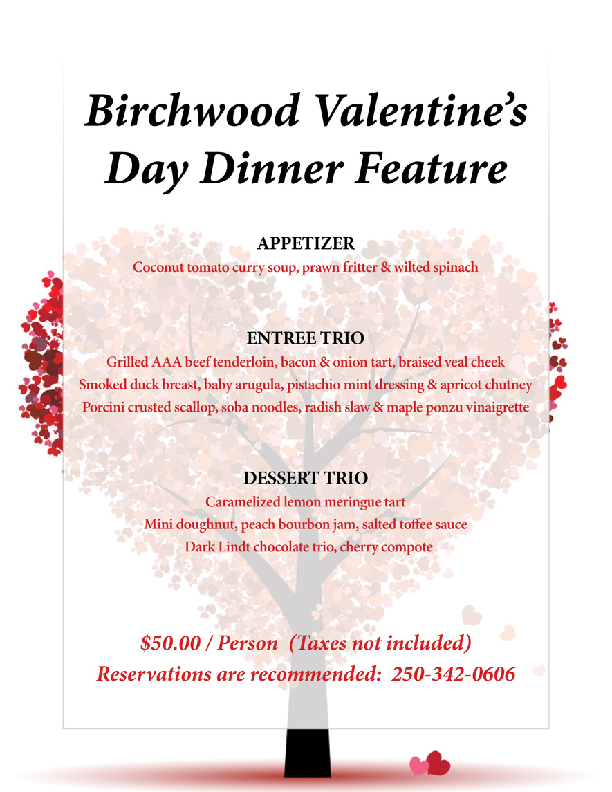 Special Events | Birchwood Restaurant